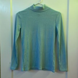 SHEIN light blue fitted turtleneck